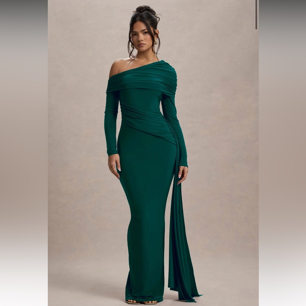 Club L London Green VALINA Maxi Dress